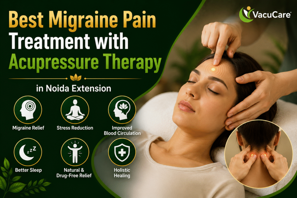 Best Migraine Pain Treatment with Acupressure Therapy in Noida Extension