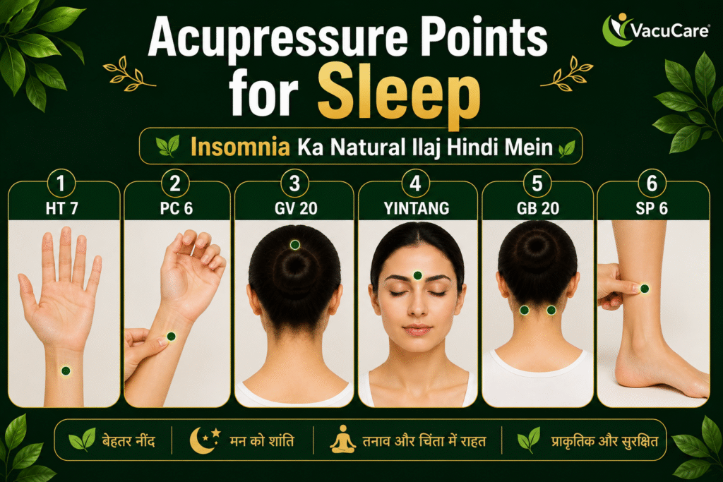 Acupressure Points for Sleep — Insomnia Ka Natural Ilaj Hindi Mein VacuCare