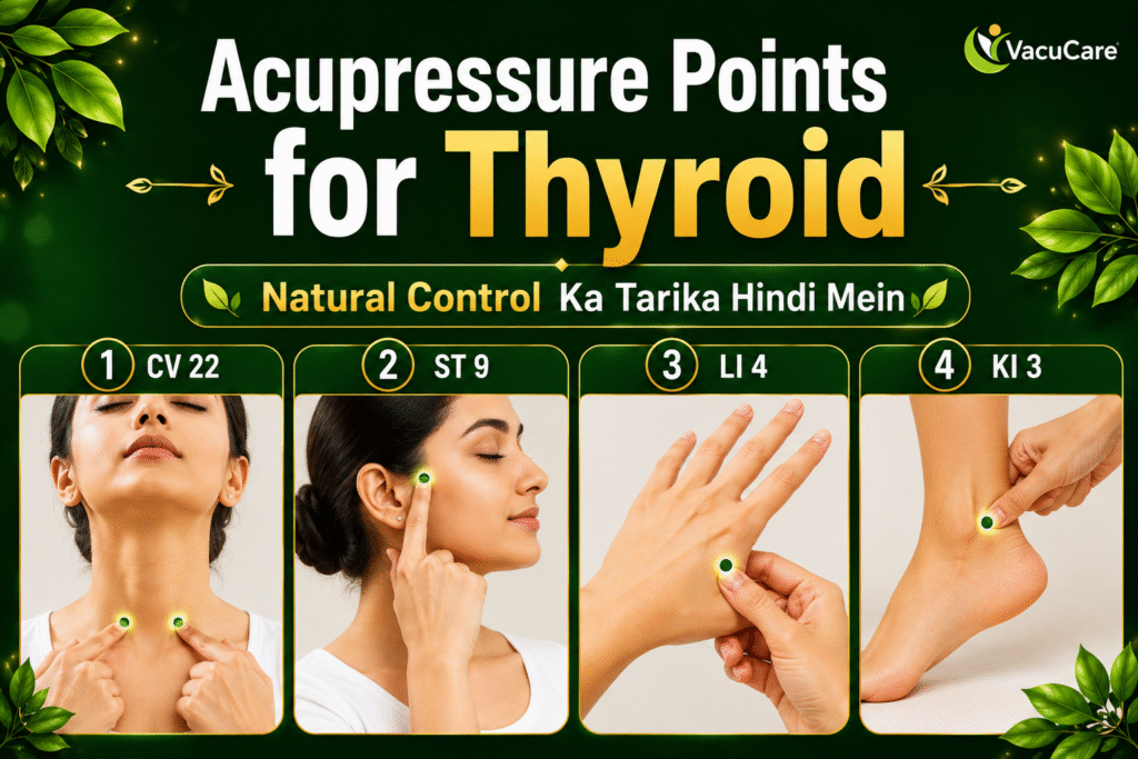 Acupressure Points for Thyroid — Natural Control Ka Tarika Hindi Mein | VacuCare