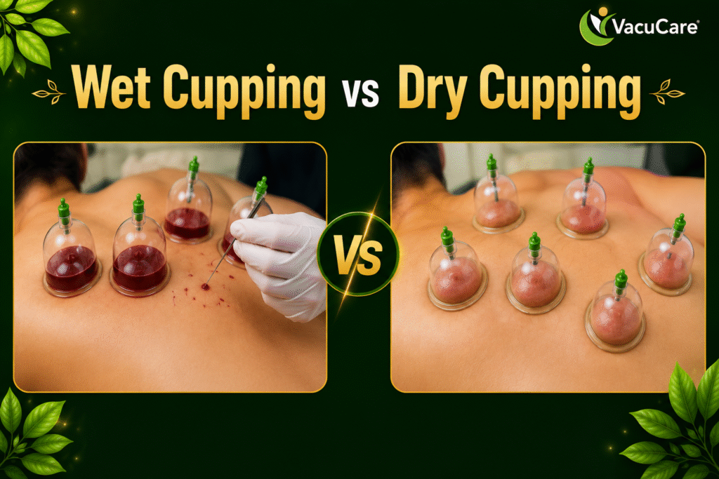 Wet Cupping vs Dry Cupping — Kaun Behtar Hai Hindi Mein Jaaniye VacuCare