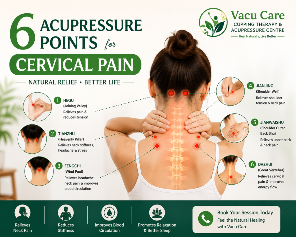 6 Acupressure Points for Cervical Pain