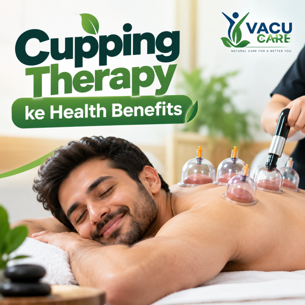 Cupping Therapy health benefits at Vacu Care in Greater Noida