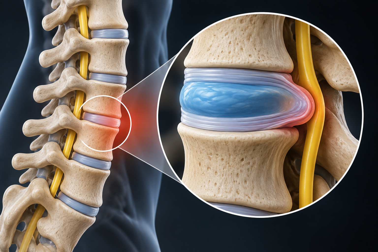Disc Bulge – slip disc ka pehla stage, disc ka bahar ki taraf phoolna