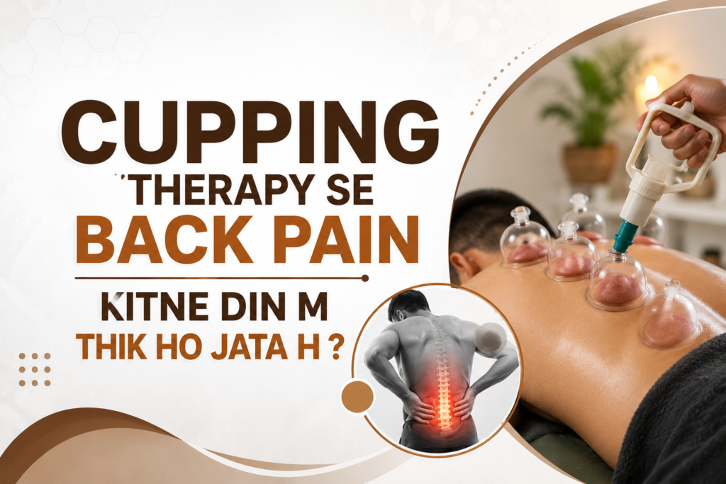 cupping therapy for back pain treatment at VacuCare Wellness Center Greater Noida West